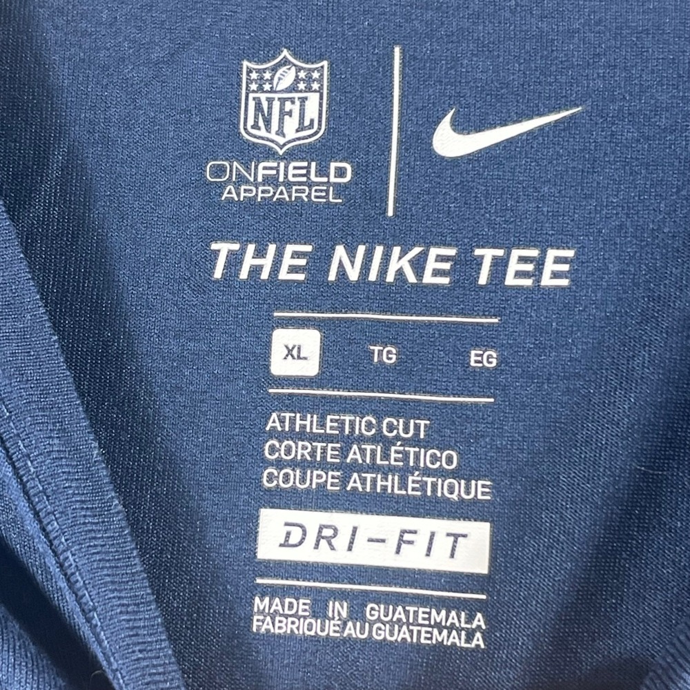 Nike Seattle Seahawks Salute to Service Dri-FIT Long Sleeve Shirt Navy Mens XL - Picture 7 of 8